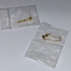 Elegant Gold Chain Earrings